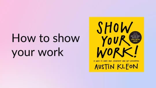 How to show your work blog banner